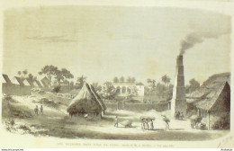 Cuba Sucrerie De L'île 1872 - Prenten & Gravure