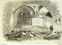 Jérusalem L'arche Wilson En Palestine 1881 - Estampes & Gravures