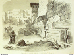 Jérusalem L'arcvhe Robinson En Palestine 1880 - Prenten & Gravure