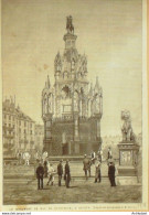 Suisse Geneve Monument Duc De Brunswick 1874 - Prints & Engravings