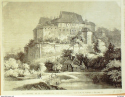 Allemagne Nuremberg Château De La Kadolzbourg 1875 - Stiche & Gravuren