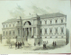 France (44) Nantes Palais De Justice 1871 - Estampas & Grabados