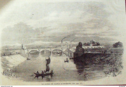 Inde Roorkee Canal De Gange 1876 - Estampes & Gravures