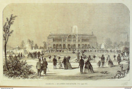 Italie Cologne Jardin Botanique 1871 - Estampes & Gravures