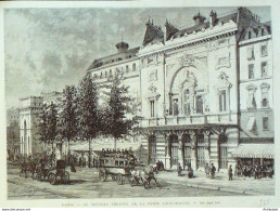 France (75) 10ème Théâtre Porte St Martin 1867 - Prenten & Gravure