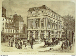 France (75) 10ème Théâtre De La Renaissance 1873 - Stiche & Gravuren