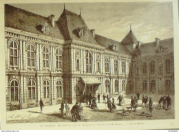France (71) Sully Château 1869 - Prenten & Gravure