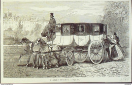 Diligence Omnibus 1869 - Prenten & Gravure