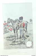 Costume Militaire Officier D'élite Du 4ème De Hussards En 1807 Signé Maurice Orange - Stiche & Gravuren