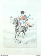 Costume Militaire 9ème De Hussards En 1807 Signé  Rouffet - Prenten & Gravure