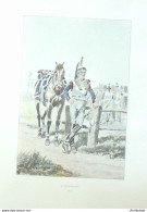 Costume Militaire 9ème De Cuirassiers En 1812 Signé Louis Geens - Stiche & Gravuren