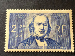 FRANCE Timbre 439, Claude Bernard , Neuf Avec Charnière * - Ungebraucht