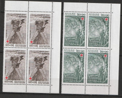 N° 2247 Et 2248 Au Protir De La Croix Rouge: Beaux Blocs De 4 Timbres Neif Impeccable - Unused Stamps