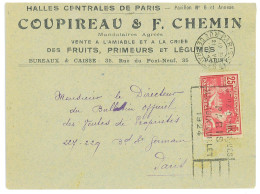 P3483 - FRANCE 21.6.24, DURING GAMES. 25 CT. OLYMPIC STAMP, SINGLE , INTERNAL MAIL, WITH SLOGAN CANCELLATION. - Sommer 1924: Paris