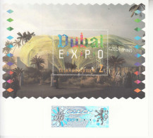 2021 Czech Republic Dubai Expo Hologram Souvenir Sheet MNH @ BELOW FACE VALUE - Neufs