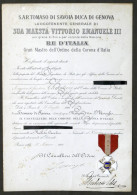 Decreto Nomina A Cavaliere Ordine Della Corona D'Italia E Decorazione - 1917 - Unclassified