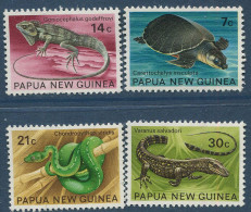 Papua New Guinea;Unused Stamps Serie Lizards, Turtle And Snake, 1972, MNH - Other & Unclassified