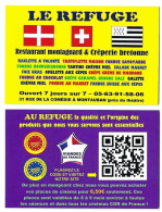 Carte De Visite - Le Refuge - Restaurant Montagnard & Crêperie Bretonne - Montauban (82) - - Cartes De Visite