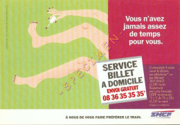 SNCF – Service Billet à Domicile – Tourisme/voyage - Werbepostkarten