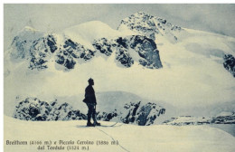 X1980) BREITHORN PICCOLO CERVINO DAL TEODULO VAL D'AYAS AOSTA CARTOLINA VIAGGIATA - Aosta