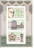 2021 Czech Republic Kotera Architecture Lighthouses Souvenir Sheet MNH @ BELOW FACE VALUE - Unused Stamps