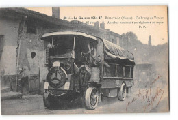 CPA 55 Belleville Faubourg De Verdun Autobus Ramenant Un Régiment Au Repos - Other & Unclassified