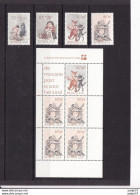 Netherlands 1982 Mi. 1223-26, NVPH 1275/1278 Bl. 24.bl 1279 Voor Het Kind. Children And Animals MNH** - Unused Stamps