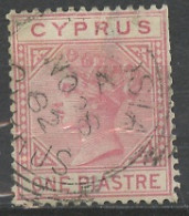 Chypre - Cyprus - Zypern 1881 Y&T N°10 - Michel N°10 (o) - 1pi Victoria - Cyprus (...-1960)