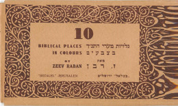 ISRAEL- JERUSALEM- 10 CARTES DANS POCHETTE- BIBLICAL PLACES IN COLOURS DE ZEEV RABAN - Israël