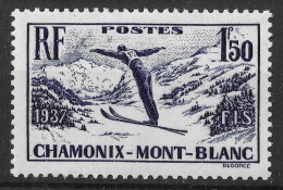 Lot N°216 N°334, Championnats Internationaux De Ski à Chamonix (sans Charnière) - Unused Stamps