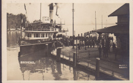 Austria PPC Bregenz. Schiff & Animation Animée. Fritz Jr, Bregenz. BREGENZ 1929 Echte Real Photo (2 Scans) - Bregenz