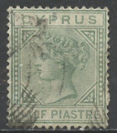 Chypre - Cyprus - Zypern 1882-86 Y&T N°16 - Michel N°16 (o) - 1/2pi Victoria - Zypern (...-1960)