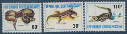 Centrafricaine:Central Africa:Unused Stamps Serie Crocodile, Snake And Lizard, MNH - Altri & Non Classificati