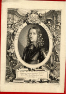 WILHELMUS VI DEI GRATIA HASSLE   PORTRAIT 1652   -  GRAVURE ORIGINALE  VERS 1800  ? - Stiche & Gravuren