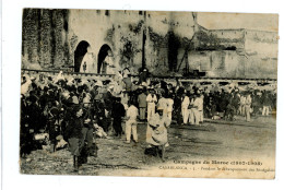 MAROC CASABLANCA CAMPAGNE DU MAROC 1907 1908 DEBARQUEMENT DES SENEGALAIS TAMPON CHEF BATAILLON REGIMENT ZOUAVES - Casablanca