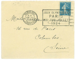 P3488 - FRANCE , 21.12.23 SLOGAN CANCEL, R. JOUFFROY (SCARCE) VERY NET STRIKE TO COLOMBES - Estate 1924: Paris