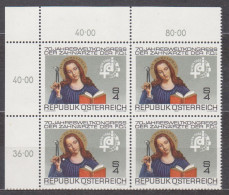 1982 , Mi 1721 ** (2) - 4er Block Postfrisch -  Landesweltkongreß Der Zahnärzte Der FDI - Unused Stamps