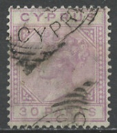 Chypre - Cyprus - Zypern 1882-86 Y&T N°17 - Michel N°17 (o) - 30pa Victoria - Cipro (...-1960)