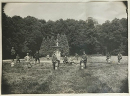 Photo Ancienne - Snapshot - Militaire - Régiment 7 - Poilus - Officiers Gradés - BOISSY SAINT LÉGER - 1915 - WW1 - Guerre, Militaire