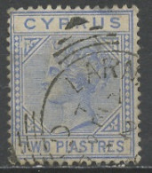 Chypre - Cyprus - Zypern 1882-86 Y&T N°19 - Michel N°19 (o) - 2pi Victoria - Cyprus (...-1960)