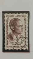 D31 - TIMBRE OBLITÉRÉ FRANCE N °1100 - ANNÉE 1957 - " HEROS DE LA RÉSISTANCE : JEAN MOULIN ". - Usati