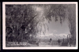 ARGENTINE PHOTO PERSONNES À CHEVAUX SUR LA CHEMIN DU NEVADO CHILECITO, LA RIOJA - Amérique