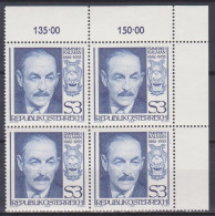 1982 , Mi 1722 ** (1) - 4er Block Postfrisch -  100. Geburtstag Von Emmerich Kálmán - Neufs