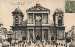 FRANCE - Versailles - L'Eglise De Notre Dame - Une Sortie De Messe - Animé - Carte Postale Ancienne - Versailles