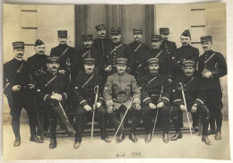 Photo Ancienne - Snapshot - Militaire - Régiment 7 - Poilus - Officiers Gradés - BOISSY SAINT LÉGER - 1914 - WW1 - War, Military
