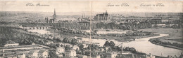 57 Metz Double Carte Panorama Souvenir CPA Vue Panoramique Cachet 1906 - Metz