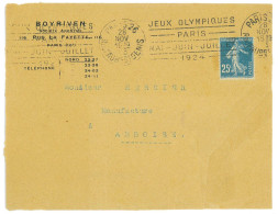 P3492 - FRANCE, 28.11.23 MACHIN CANCEL PARIS, RUE FAUBE ST. DENIS (SCARCE) - Summer 1924: Paris