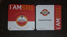 AMSTEL BRAZIL BREWERY  BEER  MATS - COASTERS # BAR CASARÃO DO PASTEL   Front And Verse - Beer Mats