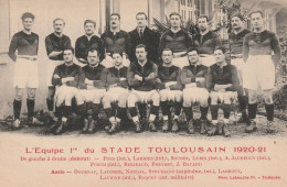 Carte Postale Equipe Premiere Du Stade Toulousain 1920  1921 - Rugby