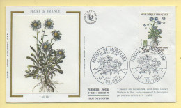 FDC N° 2268 – Aster – Fleurs De Montagne – 31 Toulouse 23/04/1983 (soie) - 1980-1989